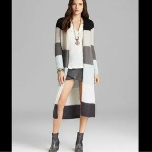 Free People Over the Rainbow Wool Blend Duster Cardi